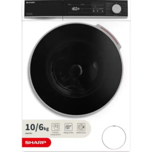 Sharp Es-ndh014cwb-en Was- Droogcombinatie – Stoomfunctie – 10kg Wassen En 6kg Drogen – 1400t Showroommodel EWO142SR