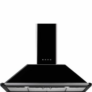 Smeg KT110BLE afzuigkap Muurmontage Zwart 820 m³/uur A