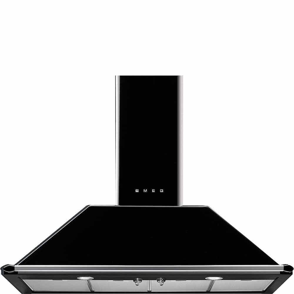 Smeg KT110BLE afzuigkap Muurmontage Zwart 820 m³/uur A - Afbeelding 3