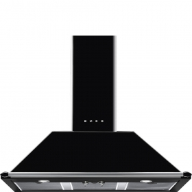 Smeg KT100BLE afzuigkap Muurmontage Zwart 787 m³/uur A