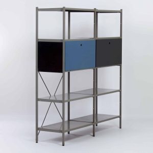 Model 663 Kast van Wim Rietveld voor Gispen, 1950s (4) – Zwart en Blauw