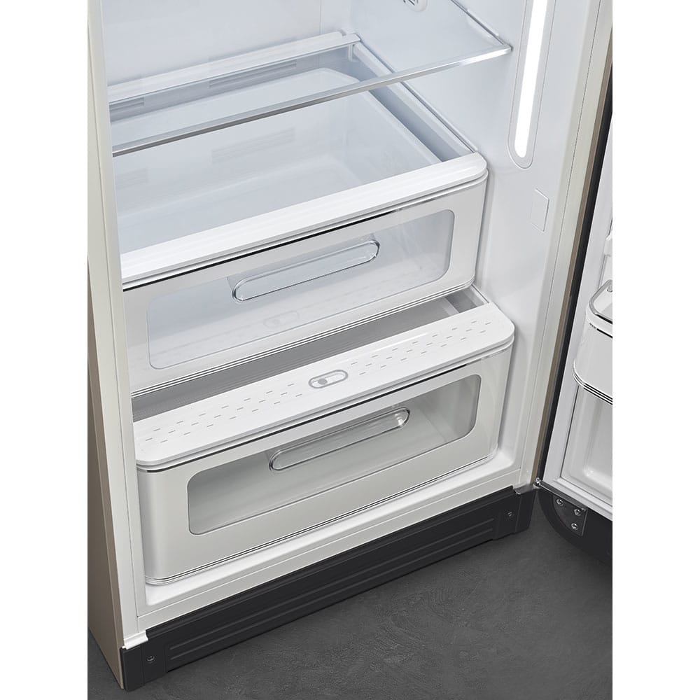 Smeg FAB28RDTP5 combi-koelkast Vrijstaand 270 l D Bruin - Afbeelding 8
