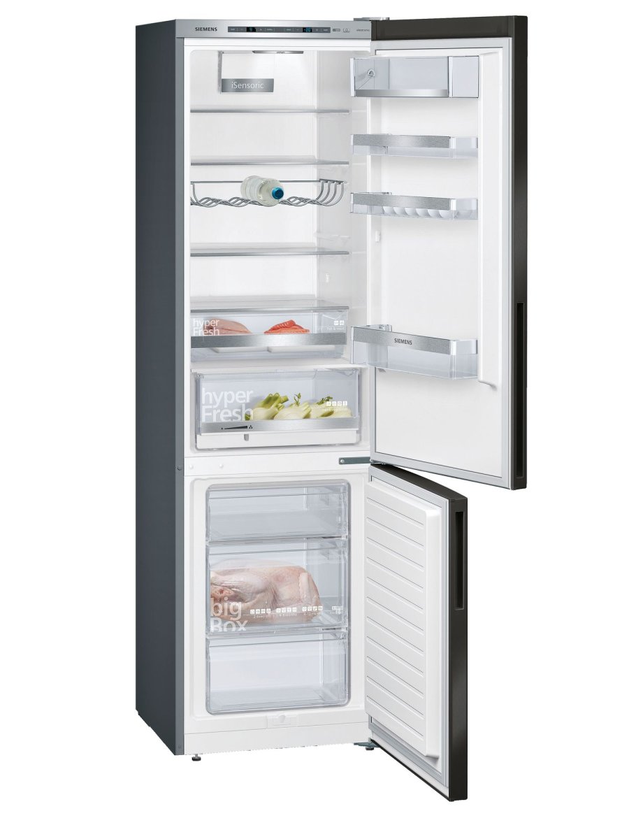 Siemens iQ500 KG39E8XBA koel-vriescombinatie Vrijstaand 343 l B Zwart, Roestvrijstaal DHZ3434 - Afbeelding 4
