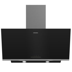Grundig gdsp5470dxsch afzuigkap Muurmontage Zwart, Roestvrijstaal 623 m³/uur
