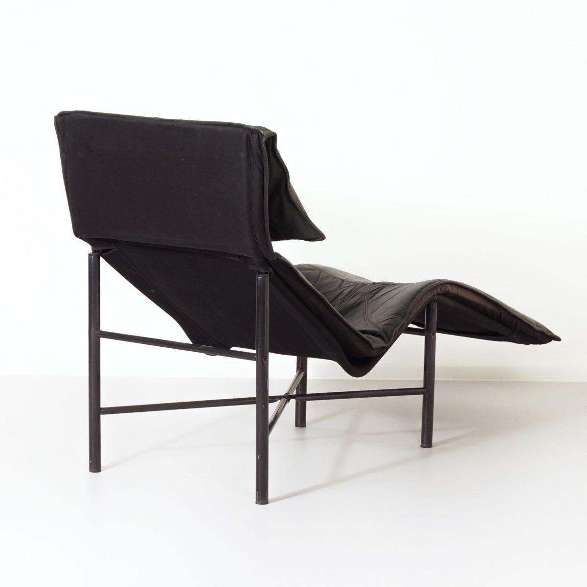 Chaise Longue SKYE van T. Bjorklund Voor Ikea, 1980s – Groen Leer - Afbeelding 4