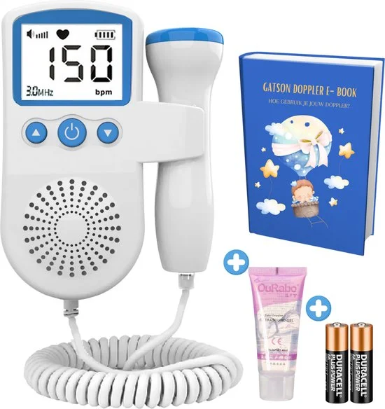 Gatson Foetale Doppler Blauw Wit - Nieuw Outlet - Afbeelding 2