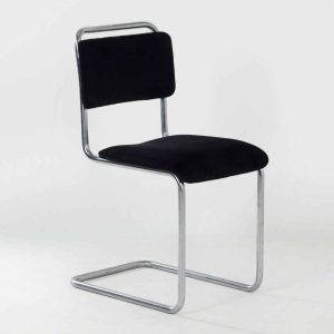Originele 101 Gispen Buisstoel, 1950s – Opnieuw Bekleed