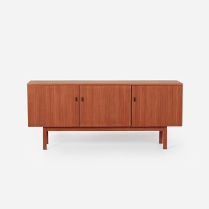 Vintage Teak Dressoir met Veel Opbergruimte en Lade, 1960s