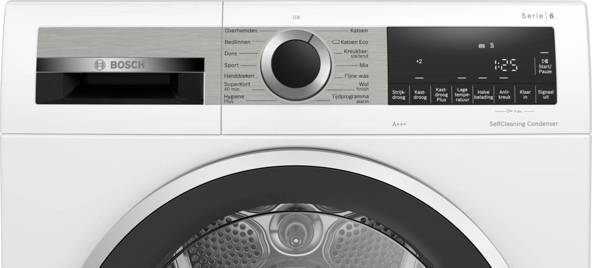 Bosch Serie 6 WQG235D2NL wasdroger Vrijstaand Voorbelading 8 kg A+++ Wit - Afbeelding 5