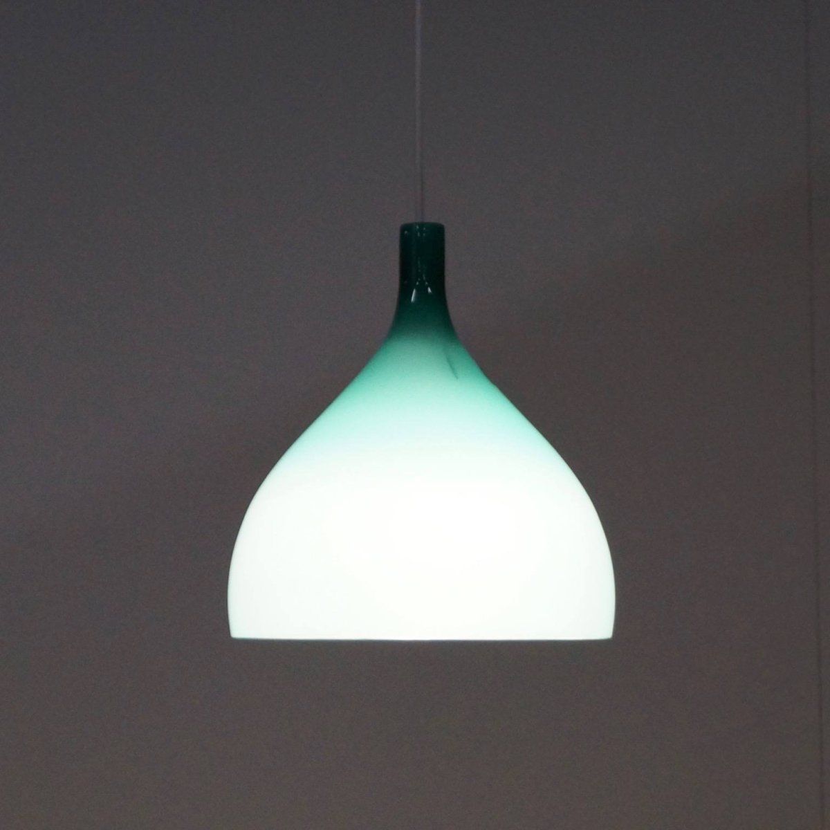 Groene Murano Hanglamp van Paolo Venini voor Venini & C, 1960s - Afbeelding 2