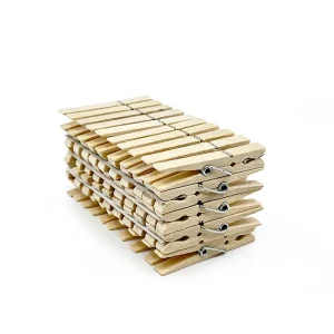 Ecomondo – 50 stuks Houten Wasknijpers